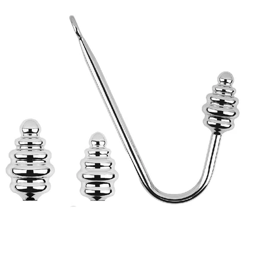 Anal Hooks Screw-in Hook Ribbed GreatBenefit Anal Set 8826 1004
